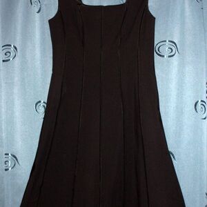 Vintage 'Layfayette 148' Sleeveless Black Dress